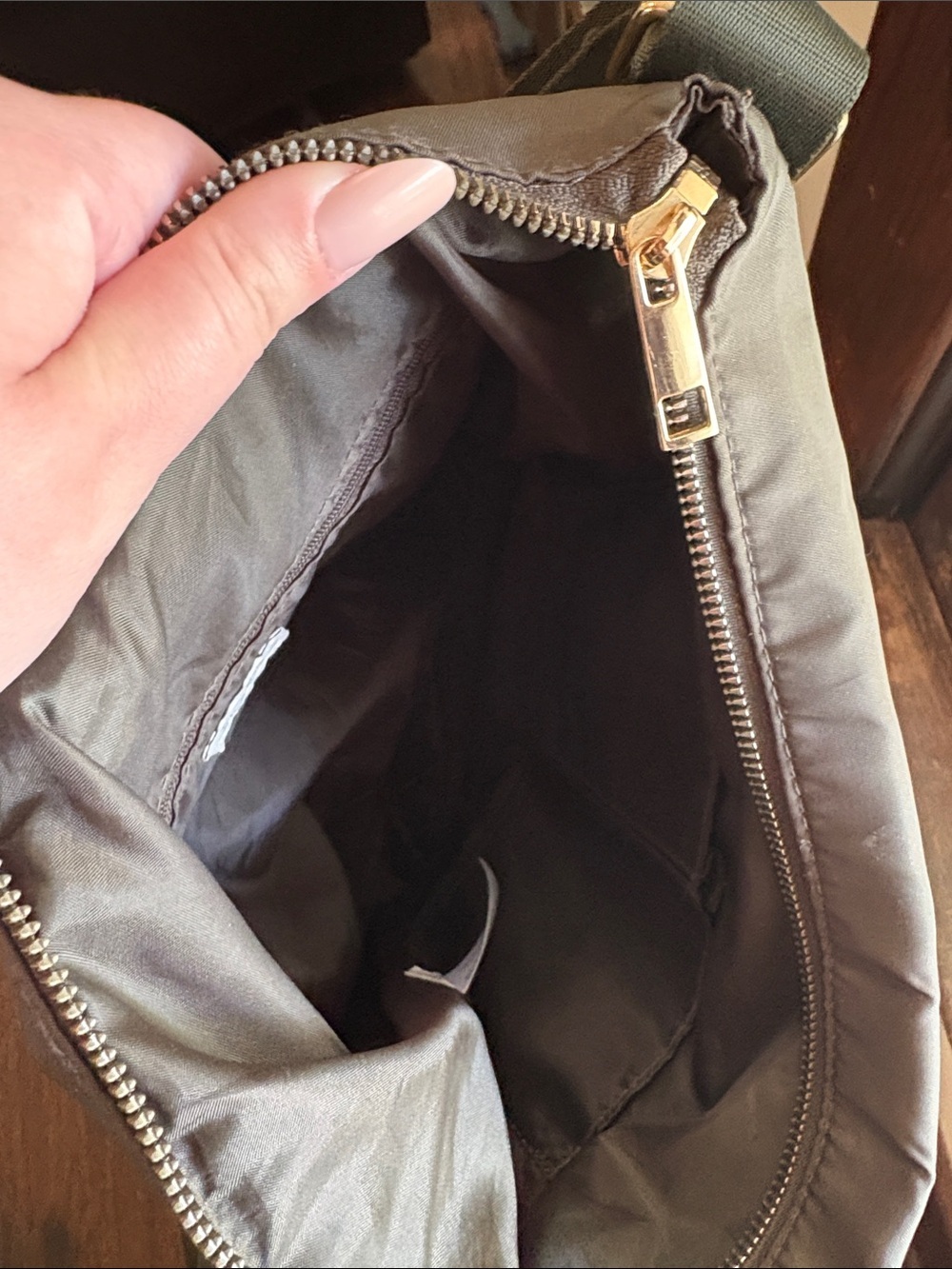 Dark Green Women's Shoulder Bag - Sleek Everyday Tote - Picture 5 of 6